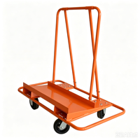 Chariot à plateforme pliable en acier pour charges lourdes, chariot de transport d'entrepôt, chariot de logistique pour le déménagement en usine
