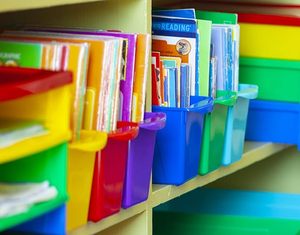 Multicolor Plastic Multifunctional <b>Book</b> Bins Plastic Organizer for Home Office and Classroom Back to <b>School</b> <b>Book</b> Organizer Bins - Product Image 6