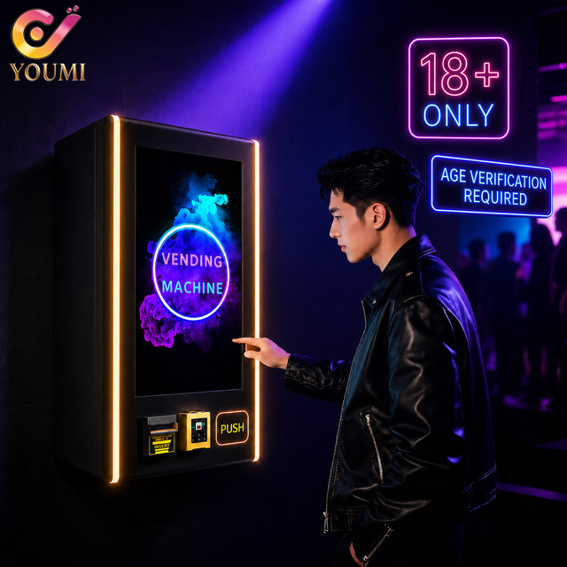 Commercial Multi-Payment Smart Vending Machine for Zyn Snus Nicotine Pouches with Id Scanner Designed for US Market