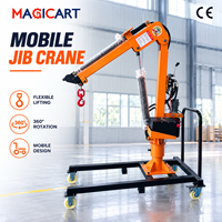 Mini-grue mobile à faible entretien, grue électrique automatique pour sol, 1 tonne, 1000 kg, 2 tonnes, 2000 kg, pour l'entretien et le levage d'équipements