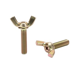 Tornillo de Cabeza de Mariposa M6, Color Zinc, Rosca Métrica Estándar, Grado B, Nivel 4.8, Uso en la Industria del Plástico - Product Image 4