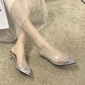 Sandales d'été respirantes pour femmes Dherous Fashion à bout pointu, polyvalentes, confortables, à talons hauts (5cm-8cm) - Product Image 3