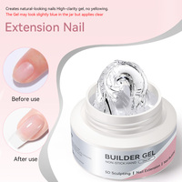 BORN PRETTY Gel de sculpture 3D pour nail art, OEM, marque privée, logo personnalisé, gel de construction non collant pour les mains, sans HEMA, sans TPO, en pots