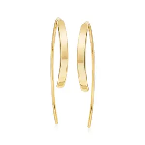 แฟชั่นเครื่องประดับออกแบบElegant 18K Gold Earwire Threaderต่างหู 2020