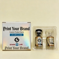 Étiquettes personnalisées pour flacons miniatures de 3 ml, 10 ml, 15 ml, autocollants en vinyle imperméables pour peptides