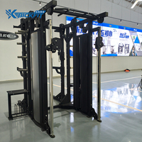 Machine Smith multifonctionnelle tout-en-un, équipement de musculation fonctionnel, à charge par plaques, en acier, pour usage commercial sécurisé
