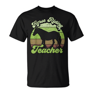 Camiseta Promocional para Profesores de Equitación, Amantes de la Equitación, para la Comunidad Ecuestre Apasionada - Product Image 2