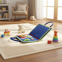 Sac de Ressources Pédagogiques Montessori en Feutre Détachable et Portable, Tableau d'Activités pour l'Éveil et l'Apprentissage des Enfants - Vente Flash
