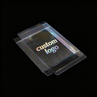 Boîte d'emballage cosmétique transparente en plastique pour animaux de compagnie, avec logo personnalisé gravé au laser, pour cadeaux de Noël
