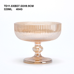 Bols à dessert en verre, <span class=keywords><strong>mini</strong></span> coupes à pudding, petits bols à glace, coupes à dessert en verre sur pied, parfaites pour les cocktails, les fruits, les salades, les noix - Product Image 5