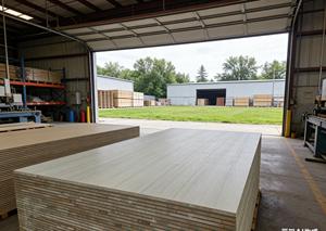 Placage de papier mélaminé <span class=keywords><strong>vert</strong></span> synchronisé à face Malacca, imprégné de mélamine, en cèdre de Malacca et <span class=keywords><strong>eucalyptus</strong></span>, 1220*2440mm, sans <span class=keywords><strong>peinture</strong></span> - Product Image 2