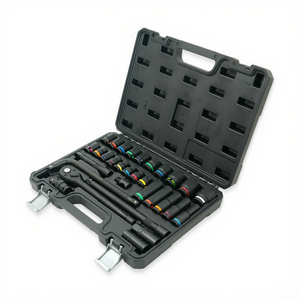 Auto Steel 31Pcs 1/2 Inch Color Circle Impact <b>Socket</b> Set Professional Kit - Product Image 1