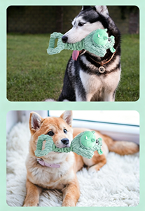 Nouveau jouet sonore personnalisable pour chien Rhino - Jouet interactif extensible et rebondissant avec sifflet et fourrure qui bouge pour animaux de compagnie - Product Image 5