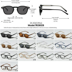 Ретро солнцезащитные очки Tr90 солнцезащитные очки унисекс <span class=keywords><strong>2025</strong></span> дешевые мужские солнцезащитные очки Uv400 Оптовая Продажа Квадратные Солнцезащитные очки - Product Image 4