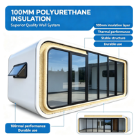 Maison préfabriquée Apple Cabin Pod, villa moderne, bureau insonorisé et respirant, maison modulaire portable, salon de jardin, hôtel