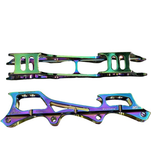 Bán sỉ tùy chỉnh Inline tốc độ mới Con lăn trượt băng Chassis hợp kim nhôm CNC tốc độ Inline Racing Skate giày khung - Product Image 4