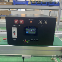 Boîtier de batterie LiFePO4 DIY 314AH 16S RV 15KWH avec écran LCD 4,3' 48V, kit de stockage de batterie au lithium, boîtier de batterie BMS JK V19 280AH