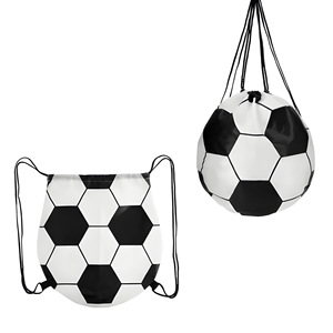 <b>Football</b> Eco-Friendly Polyester Folding Drawstring <b>Bag</b> Shoe Storage Large Capacity <b>Party</b>-Themed Double-Shoulder Sports Pouch - Product Image 2
