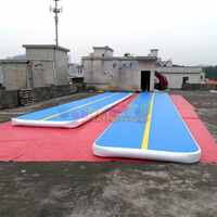 Tapis de gymnastique gonflable professionnel en PVC, imperméable, écologique, résistant à l'huile, portable, épaisseur 10 mm, pour entraînement et tumbling