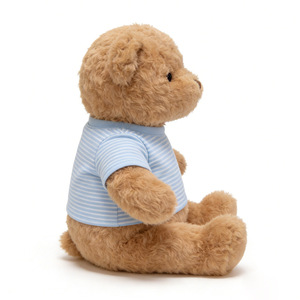 Ours en peluche de haute qualité avec t-shirt, adorable ours en peluche brun clair assis, cadeaux en peluche - Product Image 4