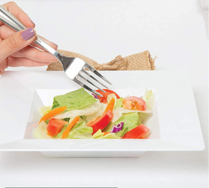 Premium Quality <b>plastic</b> dinner plates lace design elegant reusable white plates for catering - Product Image 2