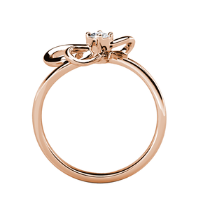 Ruban papillon infusé <span class=keywords><strong>d</strong></span>'<span class=keywords><strong>histoire</strong></span> romantique orné <span class=keywords><strong>d</strong></span>'anneaux en cristal autrichien pour les femmes sortie <span class=keywords><strong>d</strong></span>écontractée fiançailles <span class=keywords><strong>mariage</strong></span> - Product Image 5