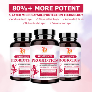 Cápsulas de Probióticos para Mujeres de Marca Privada con Magnesio y L-Teanina para Aliviar la Ansiedad y la Tensión Corporal, Cápsulas Dietéticas - Product Image 3