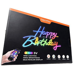 All-in-one colorful gradient marry <b>me</b> LED Letreros Neon USB-powered wall decoration light APP dimmable suspended ambient light - Product Image 6