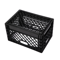 Caisses de stockage en plastique empilables 38L, boîte de déménagement de transport, conteneur de recyclage de palettes en plastique, fournisseur en usine