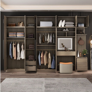 Lemari Pakaian Kamar Tidur Modern dari Kayu PVC HZ yang Dapat Disesuaikan - Product Image 4