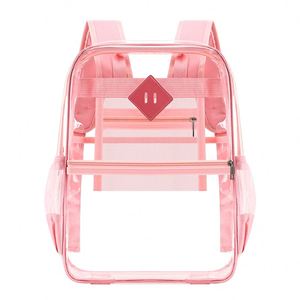 Teenagers Transparent PVC <b>Backpacks</b> Waterproof Clear <b>Students</b> Bag Large Capacity PVC School <b>Backpack</b> - Product Image 1