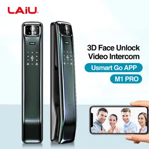 Laiu M1 pro 3d 얼굴 인식 비디오 인터콤 스마트 와이파이 외부 도어 잠금 카메라