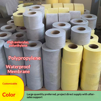 Rouleau de membrane imperméable en polyéthylène et polypropylène pour toiture, sous-sol, protection contre l'humidité, anti-infiltration, projet de construction