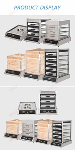 Eau d'alimentation automatique Pain commercial Nourriture Petit déjeuner électrique <span class=keywords><strong>Cuiseur</strong></span> à <span class=keywords><strong>vapeur</strong></span> Machine Température et temps réglables <span class=keywords><strong>Cuiseur</strong></span> à <span class=keywords><strong>vapeur</strong></span> - Product Image 6