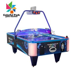 Table de hockey sur air Colorful Park Star pour 2 joueurs, machine de jeu d'arcade commerciale à monnayeur avec compteur de score numérique - Product Image 2
