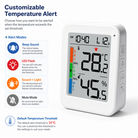 Termometer Higrometer Digital Plastik ABS Akurasi Tinggi Harga Pabrik OEM ODM Terbaru untuk IP43 untuk Kamar Bayi