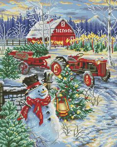 Kit de Peinture <span class=keywords><strong>Diamant</strong></span> DIY Grande Taille pour Noël, Mosaïque Complète Ronde Écologique à Motifs de Dessins Animés pour Décoration de <span class=keywords><strong>Toile</strong></span> de Salon - Product Image 2
