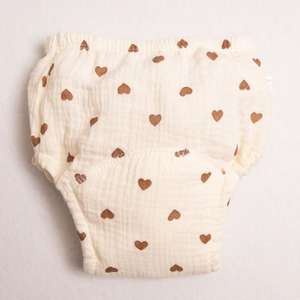 Celana katun Muslin kustom Crepe Premium dapat digunakan kembali celana latihan Toilet Toilet urin celana dalam inkontinensia celana pendek balita - Product Image 2