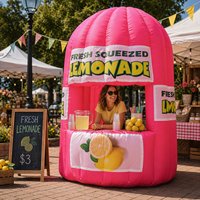 Stand de limonade gonflable personnalisé stand de limonade gonflable/Espace de boisson du vendeur pour la publicité de promotion
