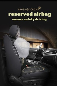 Fundas de asiento de coche personalizadas de cuero Pu Pvc impermeables de fábrica, juego completo de cojines de asiento de coche de lujo universales para 4 estaciones - Product Image 6