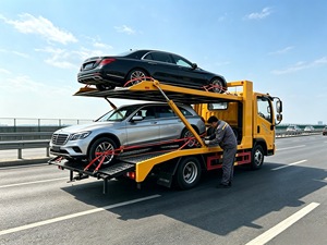 Nuevo Camión Portacoches Ligero Howo 4x2, con Elevador Hidráulico <span class=keywords><strong>de</strong></span> Doble Plataforma, para Transporte <span class=keywords><strong>de</strong></span> 2 Autos en Ciudad y Rescate en Carretera - Product Image 6