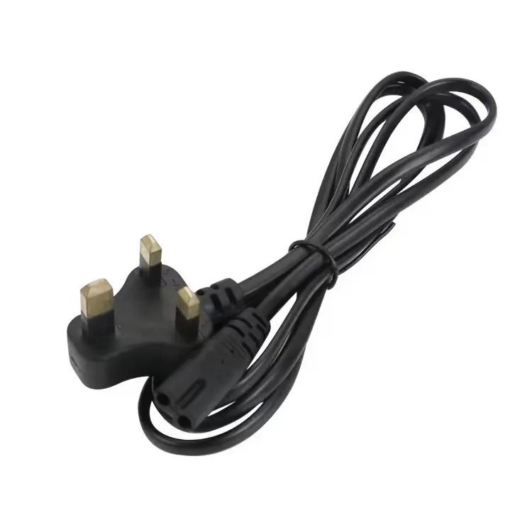 2022 CH-008 BS British standard word tail power cable with insurance pipe British standard Hong Kong Malaysia three hole plug co