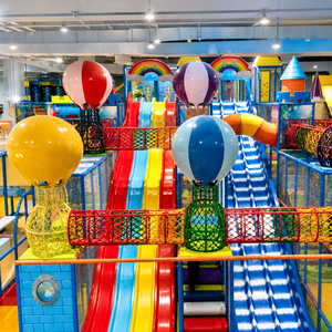 Aire de jeux intérieure personnalisée pour enfants, thème <span class=keywords><strong>château</strong></span> gonflable, parc d'attractions commercial - Product Image 1
