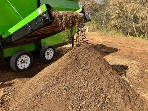 Giá tốt nhất Đen Dirt trommel screener di động đất rung màn hình cho phân compost lớp đất mặt trống màn hình - Product Image 3