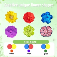 Enfant en bas âge fait à la main Arts et artisanat créatif bricolage floraison Bouquet de fleurs Kit jouets magique papier fleurs Science Kit changement de couleur