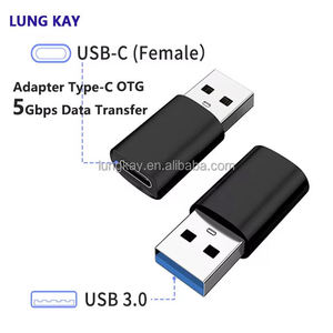 <b>Usb</b> 3.0 Male to <b>Usb</b> <b>C</b> Female <b>Adapter</b> OTG Plug and Play 5Gbps Data Transfer Type <b>C</b> Converter for Laptop Charger Stable Connection - Product Image 4