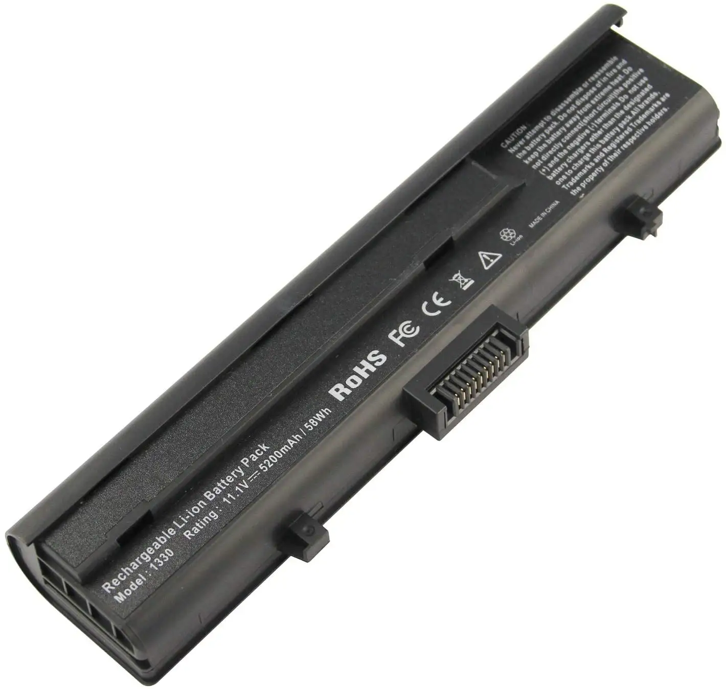 Batería de litio de 6 celdas para ordenador portátil, Pila de 11,1 V y 5200mAh para Dell XPS M1330 1330 Inspiron 13 1318 PU556 WR050 TT485 UM230