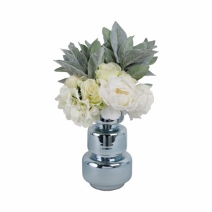 Jarrón de Vidrio Cilíndrico Apilable con Acabado Brillante, Elegante Silueta Decorativa para Flores, Ideal para Sala de Estar, Oficina en Casa o como Adorno - Product Image 2