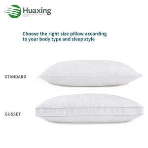 Doğal uyuyanlar için pamuklu kapaklı klasik 100% kaz ince kuş tüy yastık yatak yastıkları takın - Product Image 6