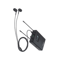 Système de monitoring intra-auriculaire sans fil professionnel XSW400 XSW avec microphone à condensateur stéréo cardioïde en métal pour la scène